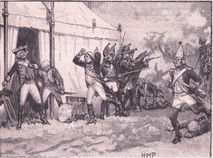 Verrassing voor Frederik bij Hochkirch AD 1758 door Henry Marriott Paget