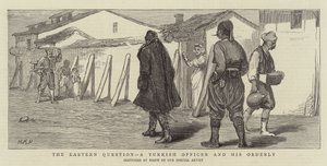 De Oosterse kwestie, een Turkse officier en zijn ordonnans