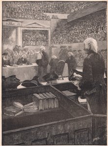 Het Proces van Warren Hastings AD 1788