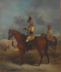 Een officier van de 1e Bengal Irregular Cavalry