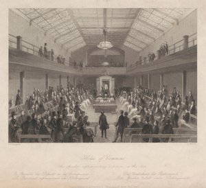 House of Commons / De spreker berispt een persoon aan de bar door Henry Melville