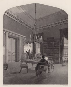 Kaartenkamer van de United Service Club, Westminster, Londen door Henry Melville