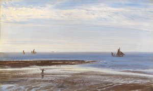 Bij Margate - Avond, 1870 door Henry Moore