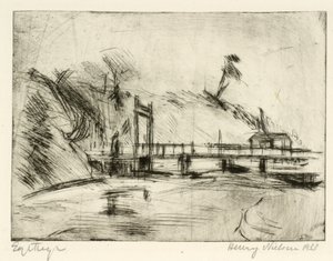 Brug over de vestinggracht door Henry Nielsen