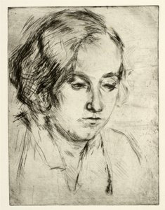 Portret van de zus van de kunstenaar Ella Wahlgreen Nielsen door Henry Nielsen