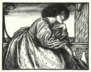 Gedicht van Matthew Arnold: Een moderne Sappho (gravure) door Henry Ospovat