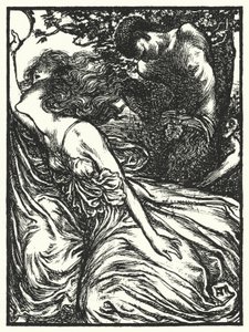 Matthew Arnold gedicht: Empedocles op Etna (gravure)