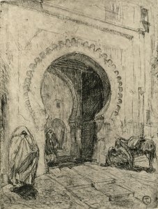 Poort in Tanger door Henry Ossawa Tanner