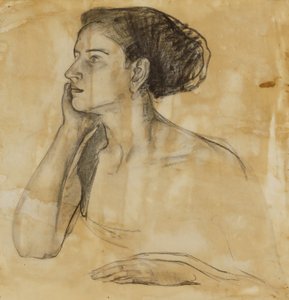 Studie voor portret van mevrouw Atherton Curtis door Henry Ossawa Tanner