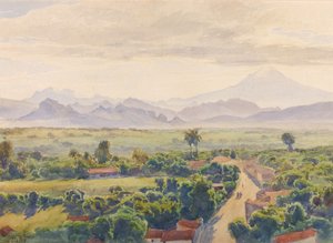 Uitzicht op Cuernavaca, eind 19e-begin 20e eeuw door Henry Otto Wix