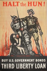 Stop de Hun! Koop Amerikaanse staatsobligaties Derde Vrijheidslening door Henry Patrick Raleigh