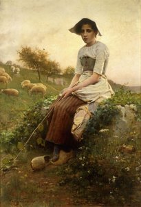 De herderin door Henry Paul Perrault