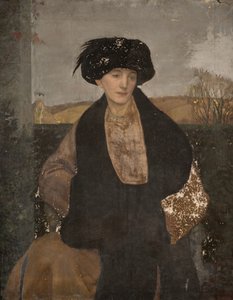 Portret van mevrouw Lester van Slad Valley, Stroud, 1914