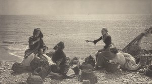 Roddels op het strand door Henry Peach Robinson