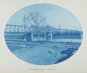 C.M. & St. P. RR-brug bij Sabula, Ia.