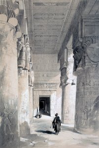 Tempel van Denderah, Egypte, 19e eeuw door Henry Pilleau