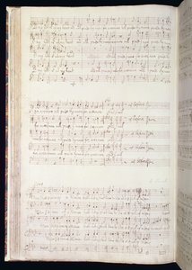 Man die uit een vrouw is geboren, pagina uit een volume van Engelse Anthems gecomponeerd en geschreven door Henry Purcell door Henry Purcell