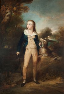 Meester Cathcart en hond, ca. 1810 door Henry Raeburn