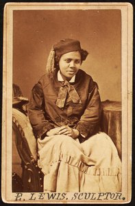 Carte de visite van Edmonia Lewis, c.1870 door Henry Rocher