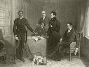Jan Tzatzoe, Andries Stoffles, Rev Dr Philip en Rev Mess Read, Senior en Junior