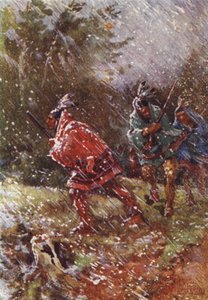 Op het Oorlogspad in de Winter door Henry Sandham