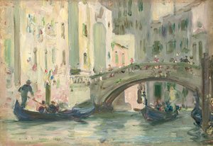 Een kanaal in Venetië, 1899