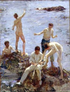 Jongens die Baden