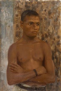 Halflengte van Ralph, 1923 door Henry Scott Tuke