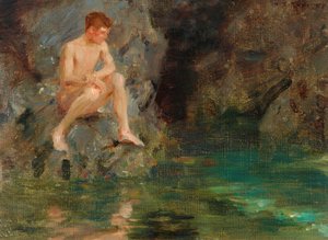 Portret van David Bone - Cornwall, 1913