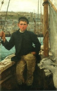 Portret van Jack Rolling door Henry Scott Tuke
