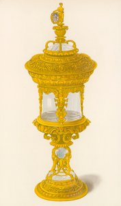 Beker, behorend tot het Gilde van Goudsmeden, ca. 1558 door Henry Shaw
