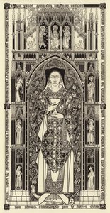 Ingesneden plaat, ca. 1350 door Henry Shaw