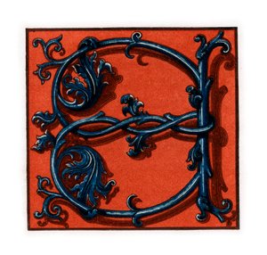 Initiaal letter A, laat 15e-begin 16e eeuw, 1843 door Henry Shaw