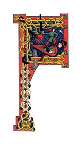 Initiaal letter F, 12e eeuw, 1843 door Henry Shaw