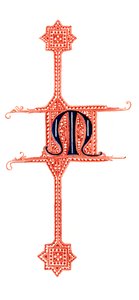 Initiaal letter M, 1843