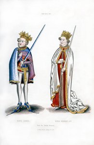 Koning Jan en Koning Hendrik I, ca. 1440, 1843 door Henry Shaw