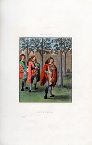 Minstrelen, ca. 1480, 1843 door Henry Shaw