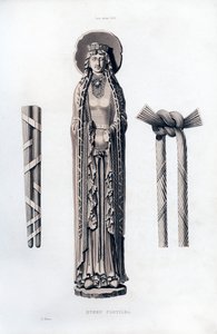 Koningin Clotilda, ca. 1100, 1843 door Henry Shaw