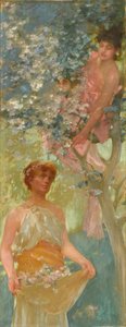 Tussen de bloesems (midden jaren 1880)
