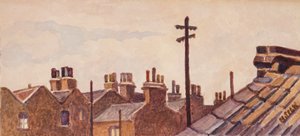 Daken vanaf Rounton Road, ca. 1930 door Henry Silk