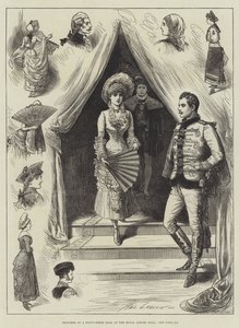 Schetsen op een Kostuumbal in de Royal Albert Hall