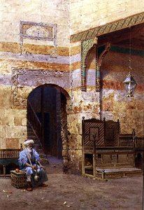 Een interieur, Caïro door Henry Sutton Palmer