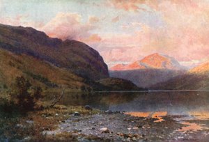 Loch Lubnaig, Perthshire (kleurenlitho)