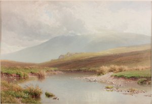 Bergachtig landschap, eind 19e eeuw door Henry Sutton Palmer