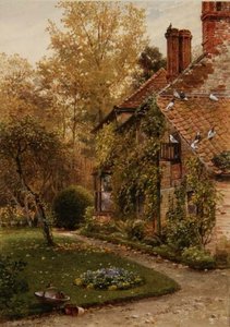 Rond mijn huis: een kant van het huisje, Elm Grove, Ripley, Surrey