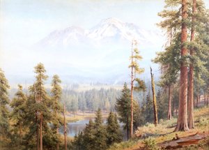 Shasta – Sneeuwwolken, Californië door Henry Sutton Palmer