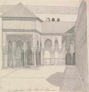 Hof van de Leeuwen in het Alhambra van Granada
