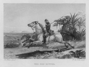 De zwijnenjager (gravure)