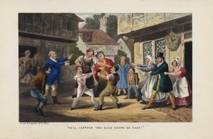 Vechtende jongens door Henry Thomas Alken