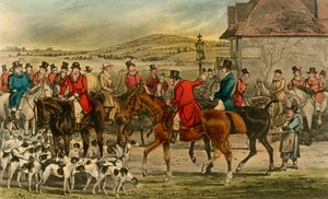 Mr. Jorrocks introduceert de Yorkshireman aan de Surrey, 1838 door Henry Thomas Alken